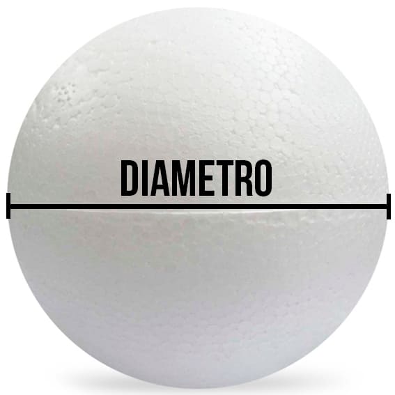 Bola icopor 7 cm diámetro 