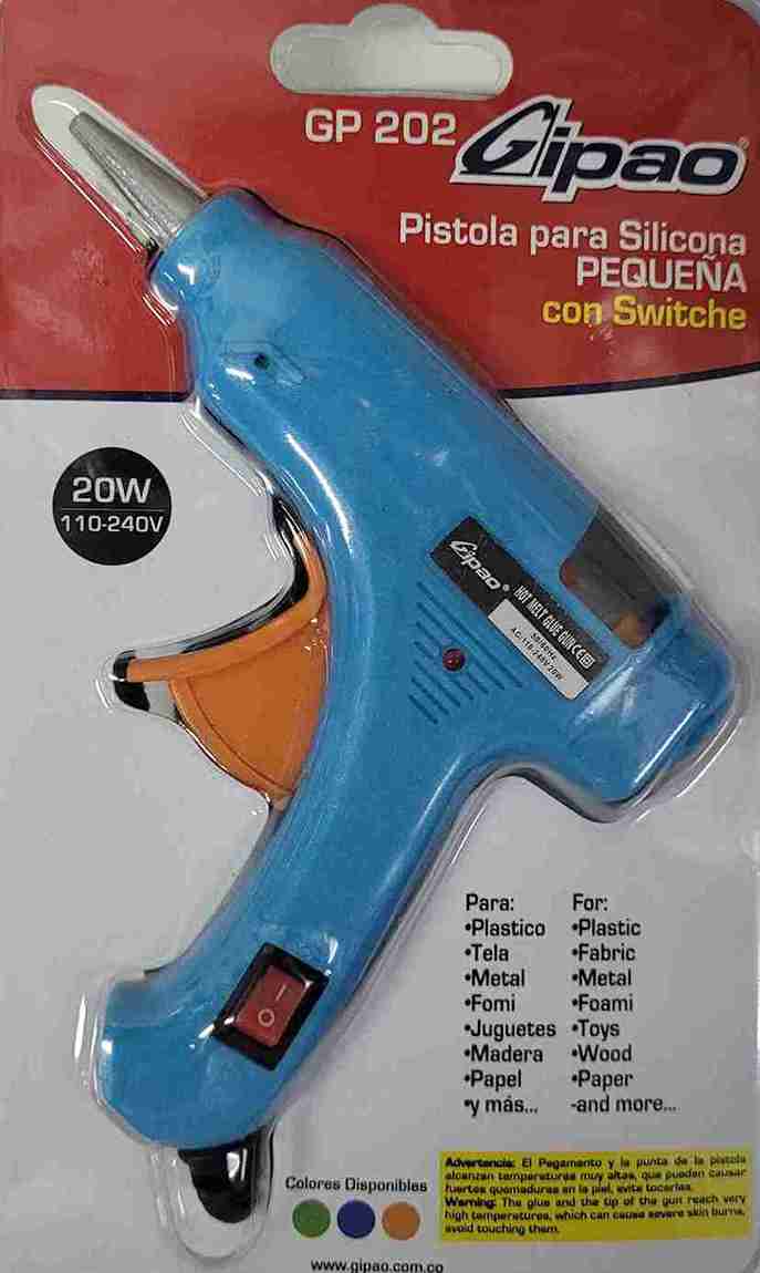 Pistola silicona barra delgada GP 202