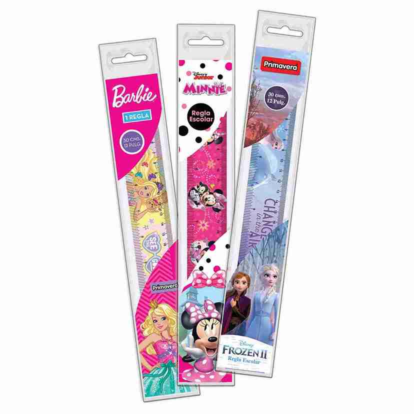 Regla 30 cm animada primavera