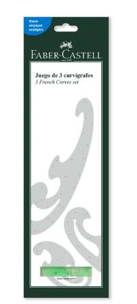 Curvigrafo x3 (974/2 -974/3-974/14) faber castell