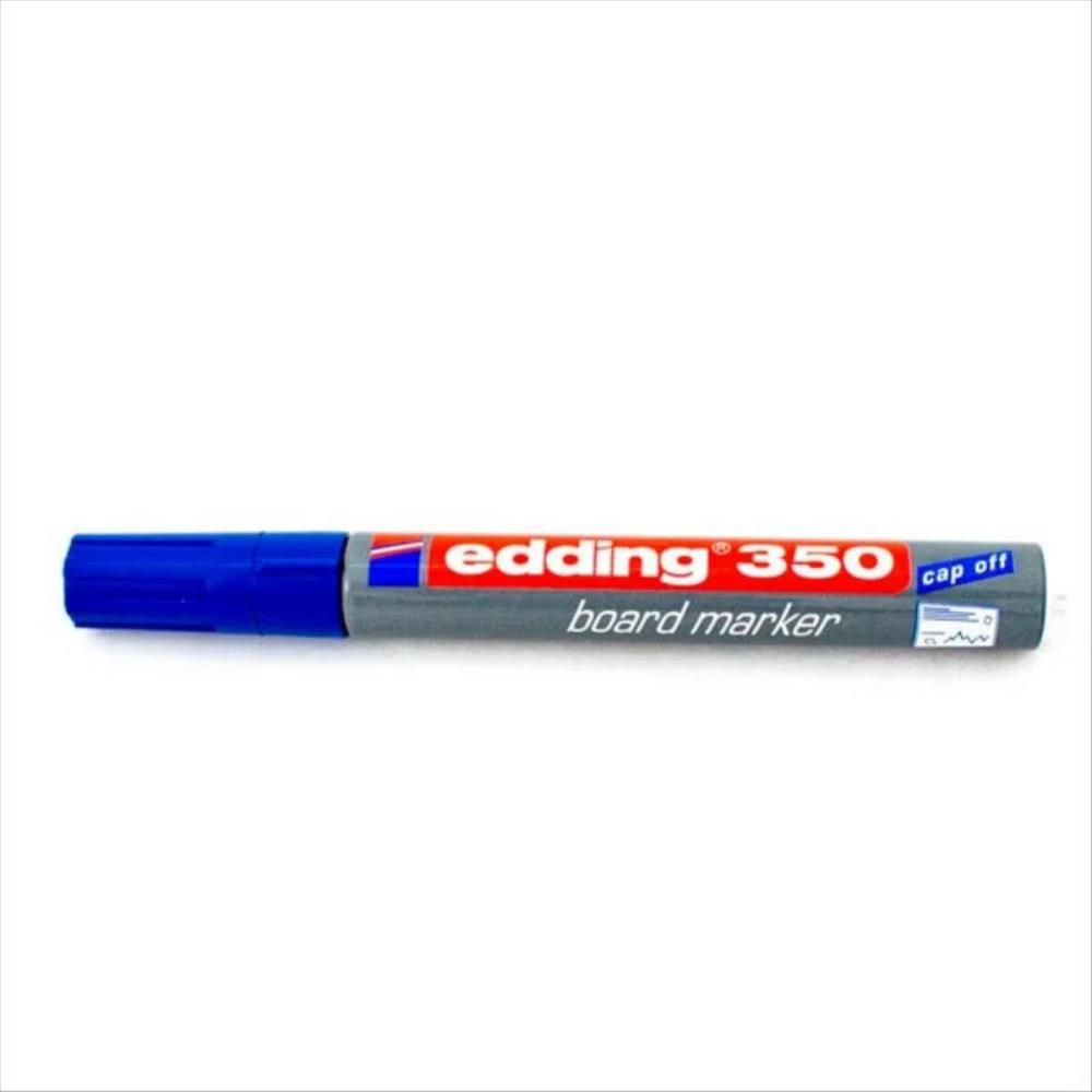 Marcador borrable recargable Edding 350 azul