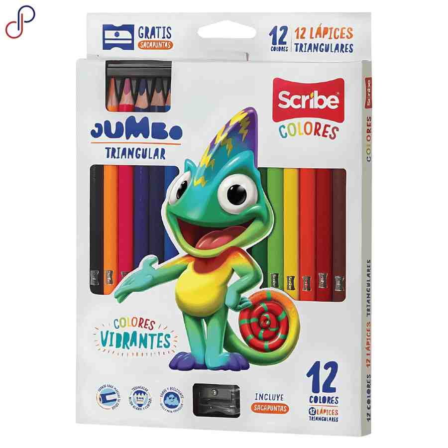 Color Scribe x12 jumbo triangular 5mm