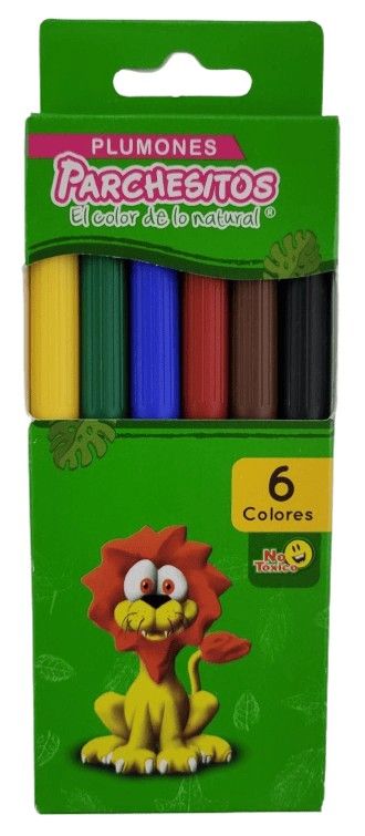 Plumon delgado parchesitos x6 