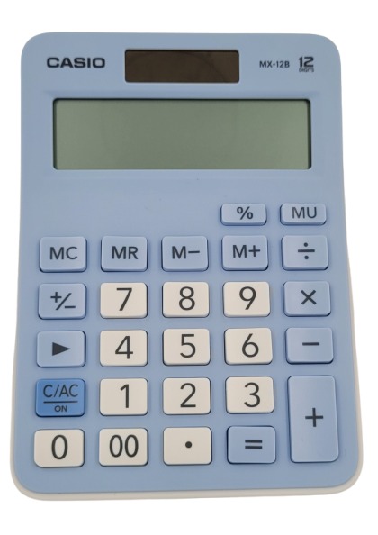 Calculadora Casio MX-12B azul (15x11cm)