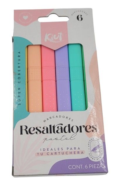Resaltador kiut delgado x6