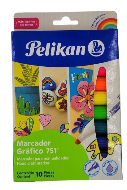 Marcador vinilo grafico pelikan x10