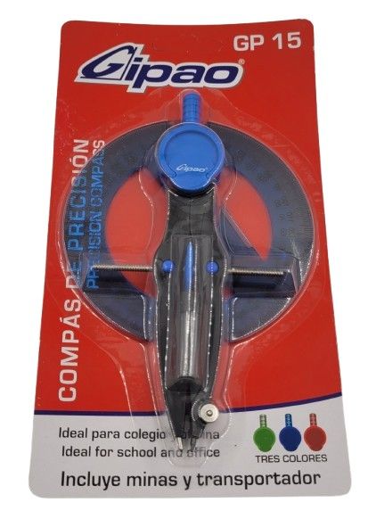 Compas precisión + transportador 360 (GP 15)