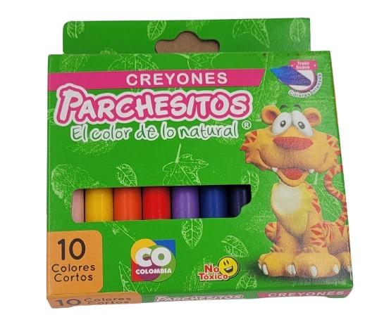 Creyon parchesitos x10 delgado