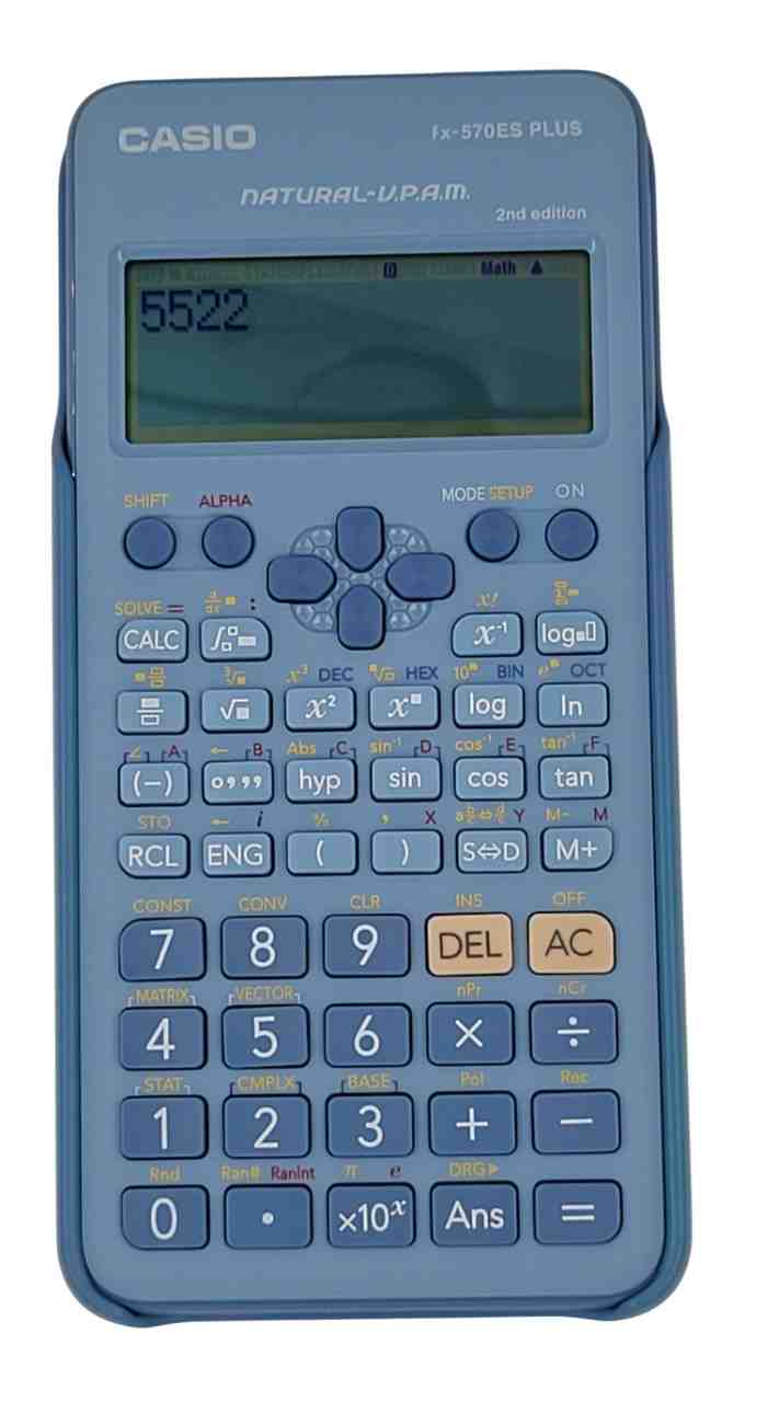 Calculadora Casio científica FX-570ES PLUS azul (16.5x8.5cm)