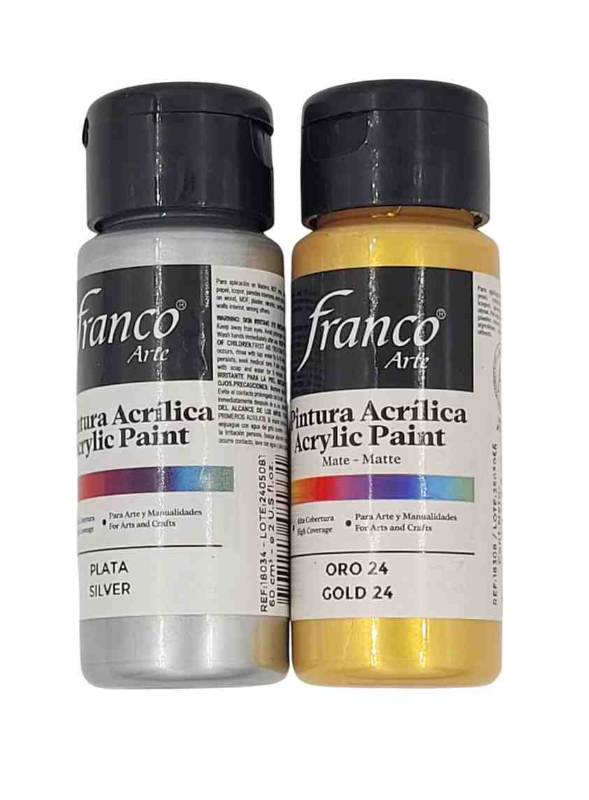 Pintura acrílica Franco 60ml (oro-plata)