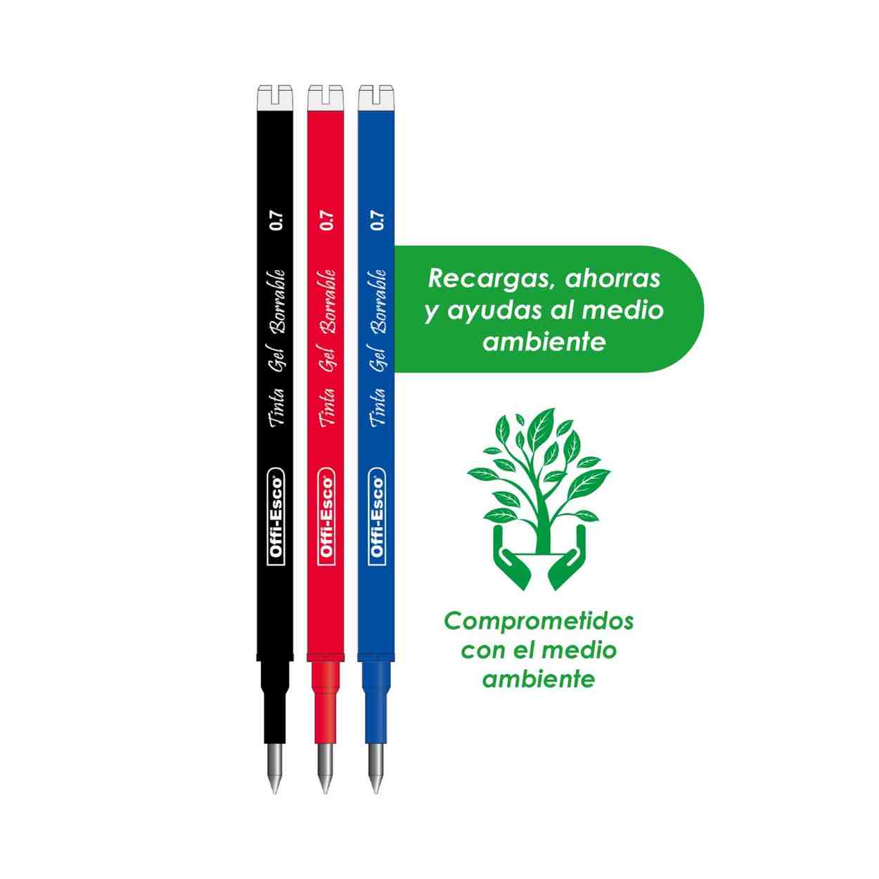 Repuesto lapicero borrable offi-esco gel (OE-025R)