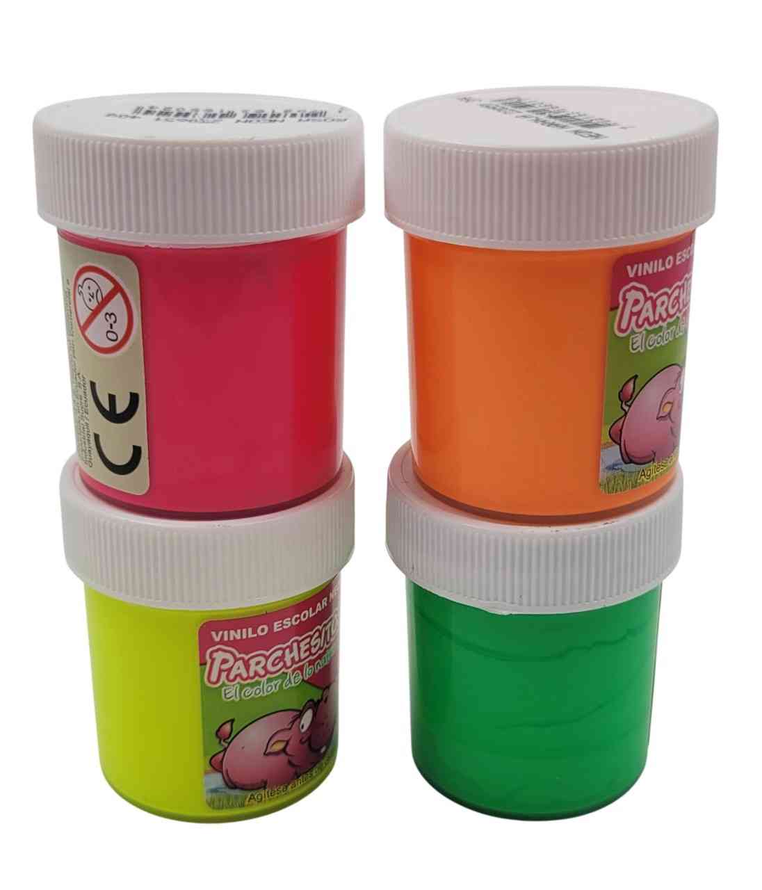 Vinilo parchesitos pequeño 40g fluorescente