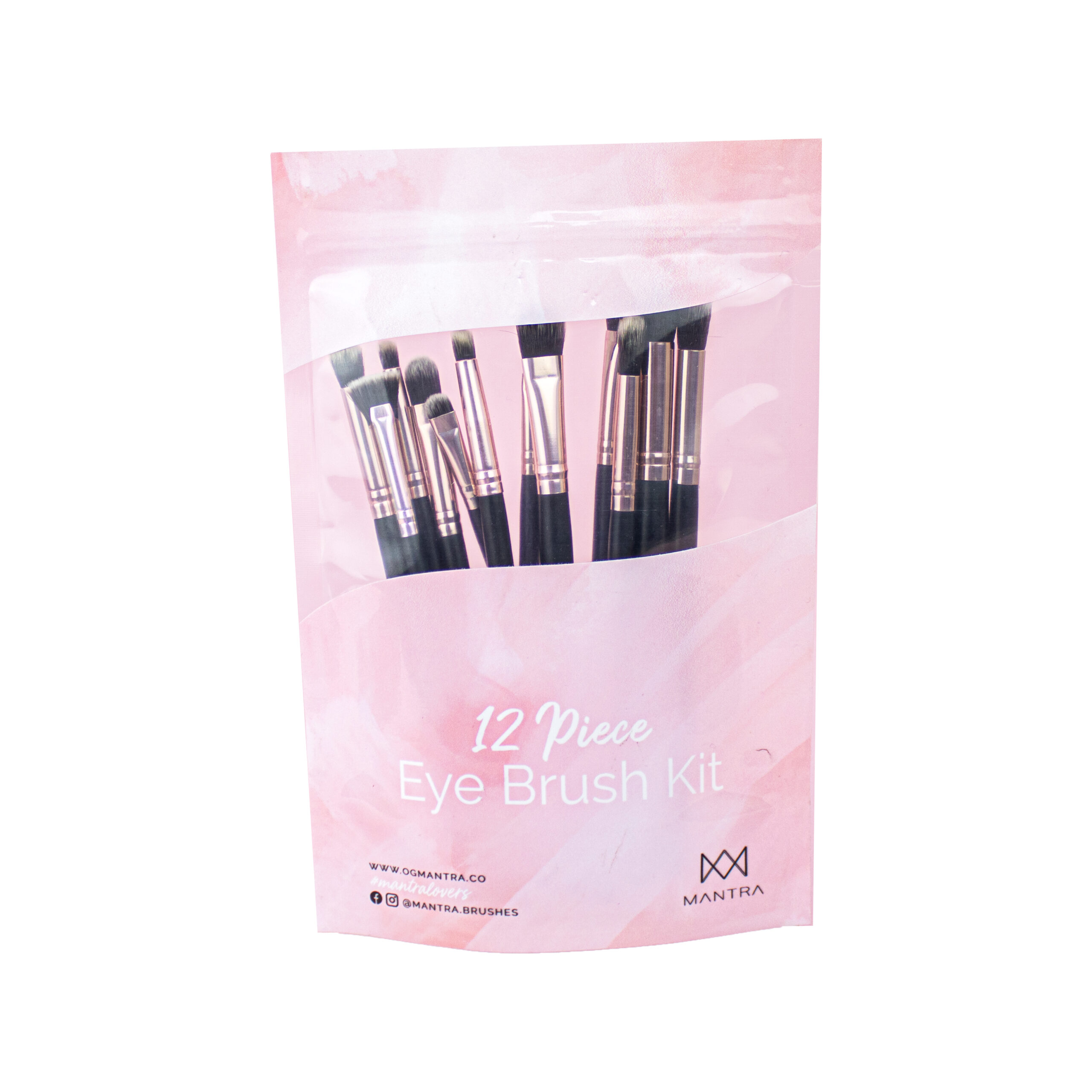 Kit Profesional para Ojos Mantra x12 Rosa