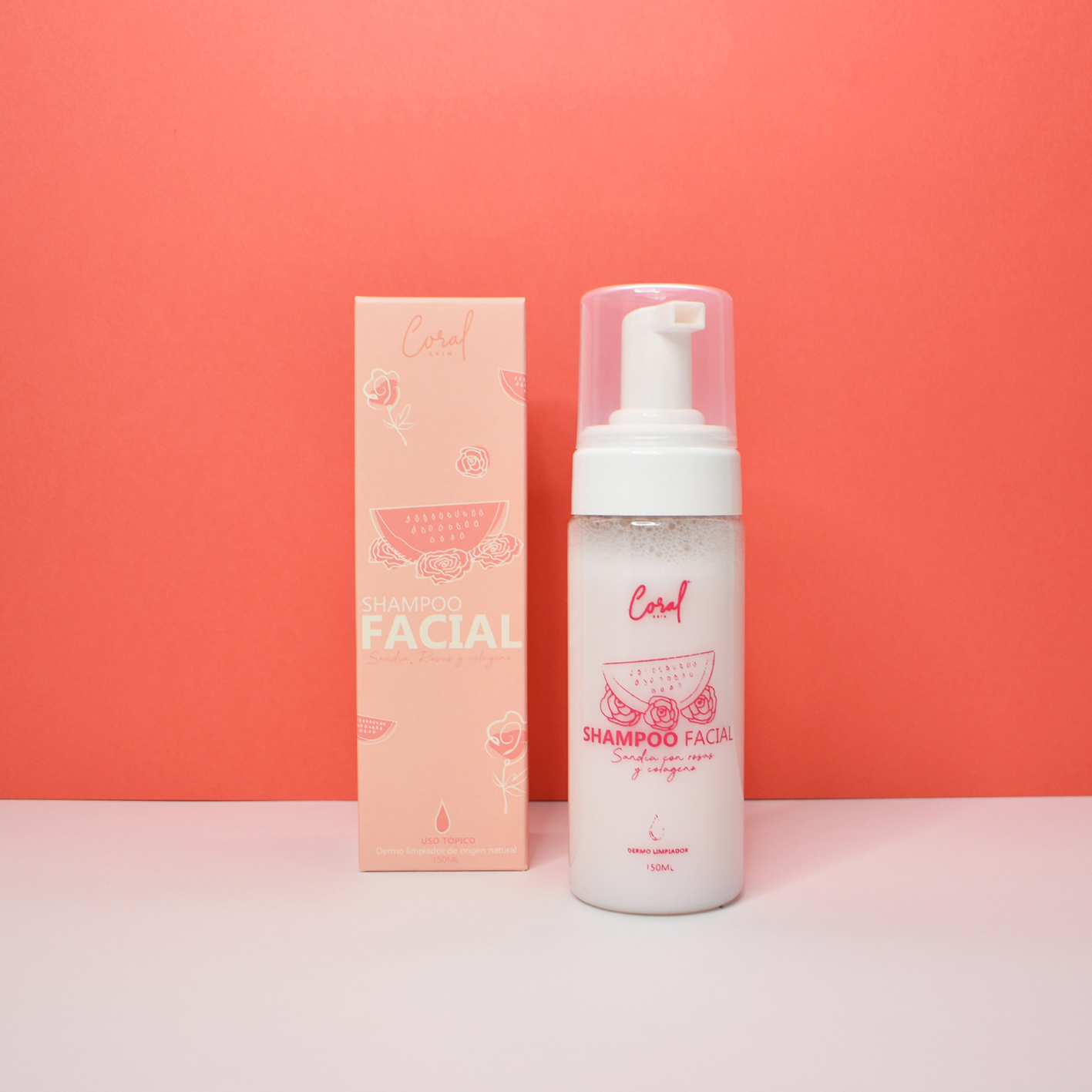 Shampoo Facial De Sandia Coral