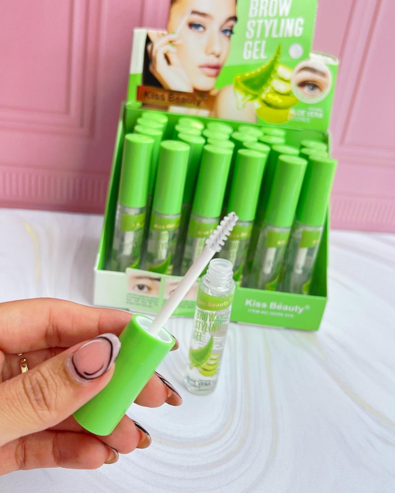 Pestañina Transparente Aloe Vera Kiss Beauty