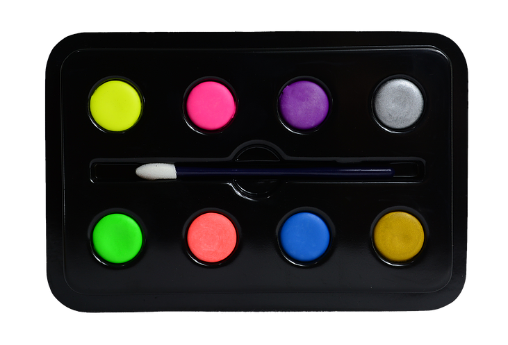 Paleta Artistica Neon Mirely X8