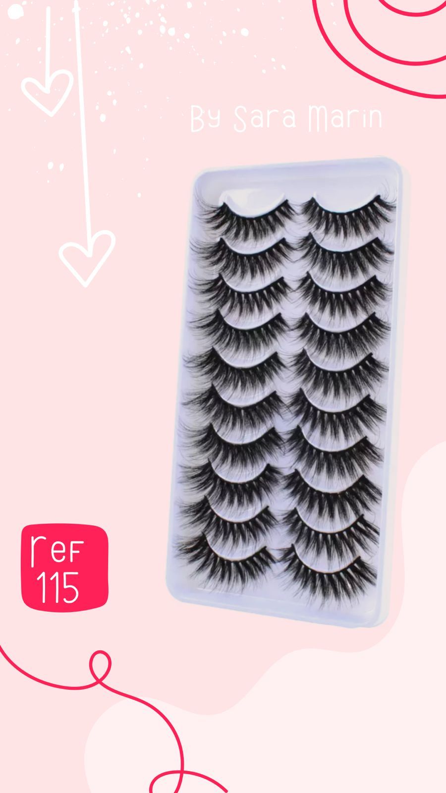 Pestañas x5 Ref. 115 Sara Marin