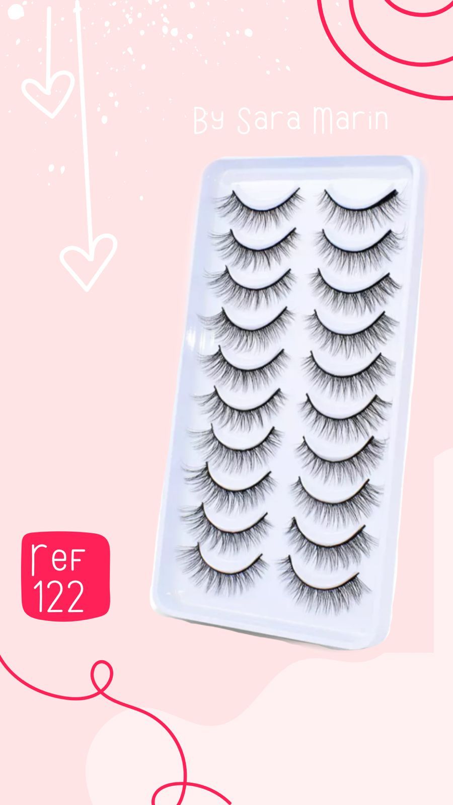 Pestañas x5 Ref. 122 Sara Marin