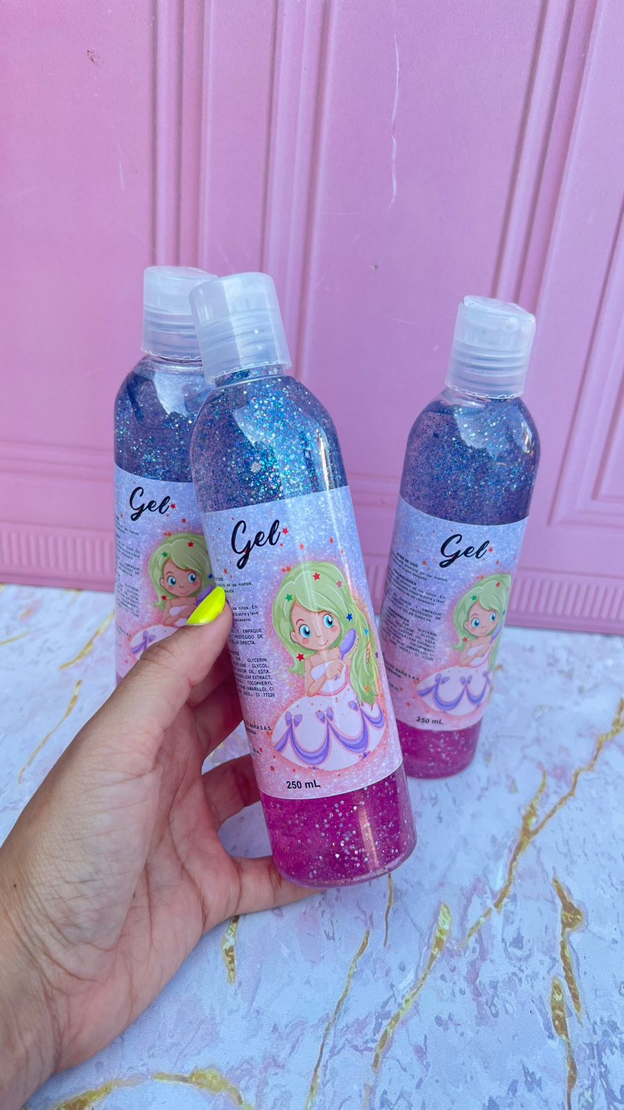 Gel Escarchado Para El Cabello y Cuerpo