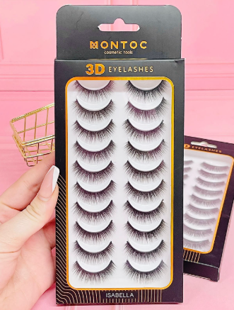 Pestañas 3D Isabella x10 Montoc