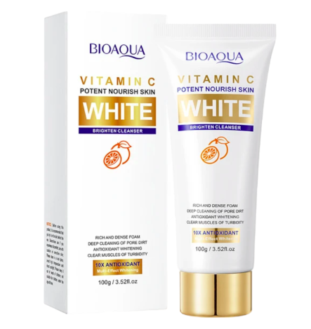 Jabon facial iluminador vitamina c premiun Bioaqua
