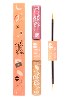 Delineador Doble Funny Glitter Trendy