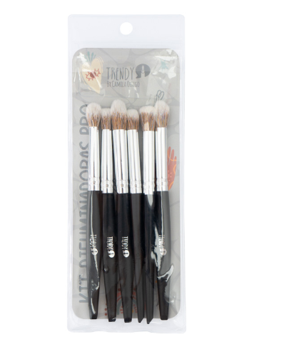 Kit De Brochas Difuminadoras Pro Trendy
