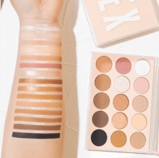 Paleta de sombras Beauty Creations Nude x Grande x 15 Tonos