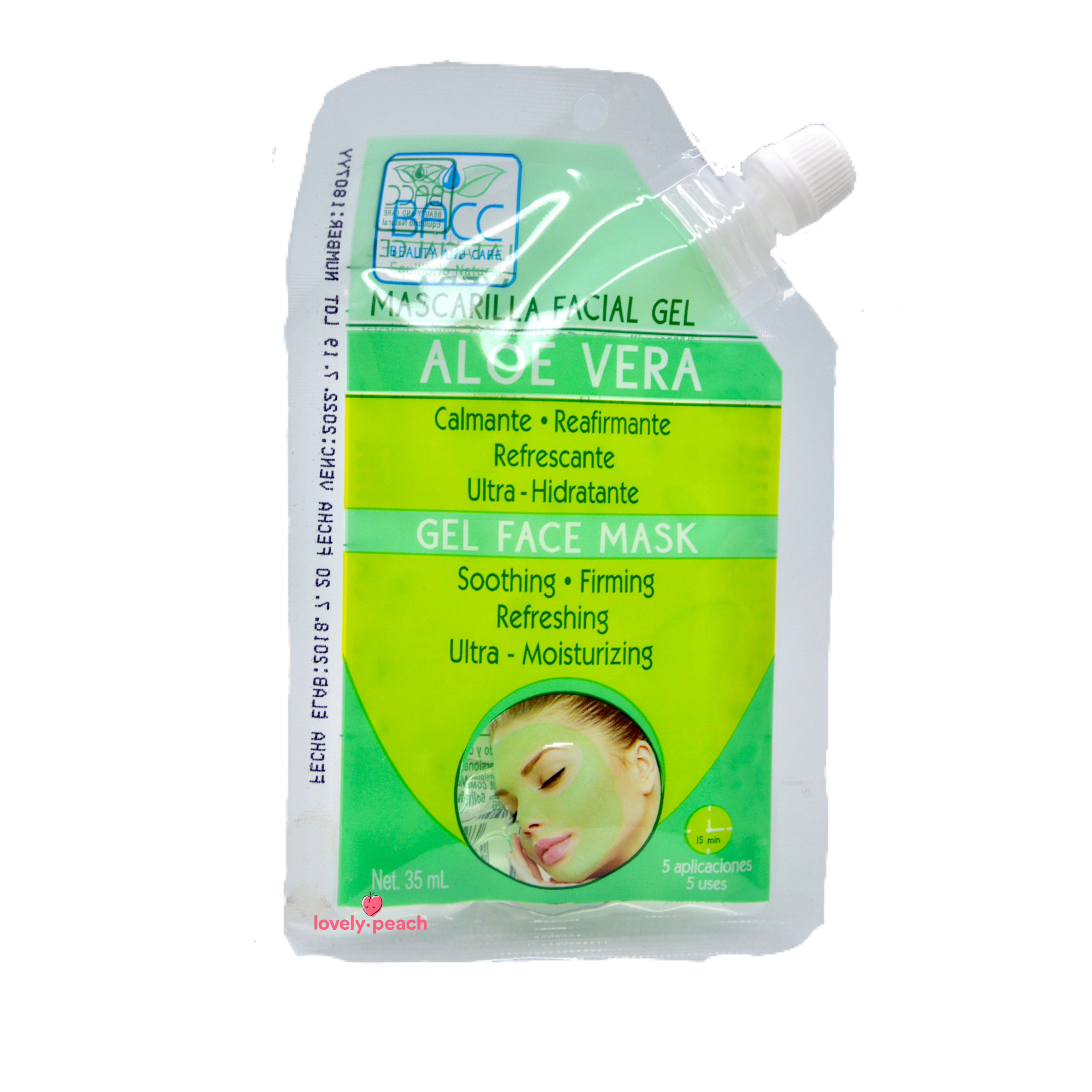 Mascarilla Facial Gel Aloe Vera Sachet Bacc