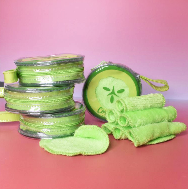 Kit Toallas Desmaquillantes Pepino Coral