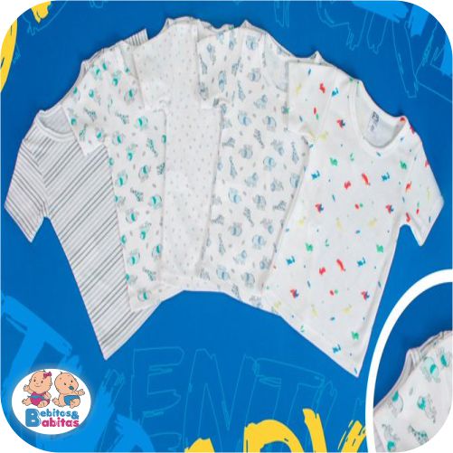 CAMISETA FORBABYS x5 ESTAMPADAS 10392