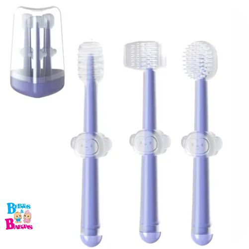 SET DE CEPILLOS x3 SILICONADO ESTUCHE 250938