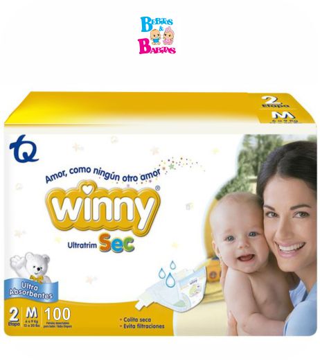PAÑAL WINNY SEC 2/M x100 unds