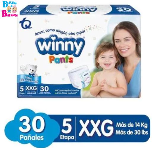 PAÑAL WINNY SEC PANTS 5/XXG x30 unds