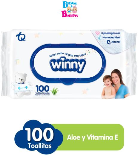 TOALLITAS WINNY ALOE x100 unds