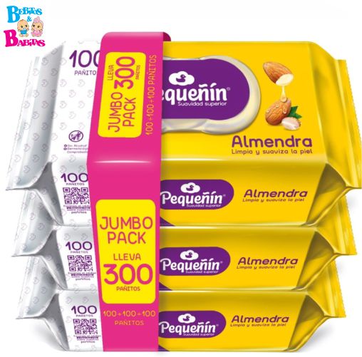 TOALLITAS PEQUEÑIN KARITE x300 unds