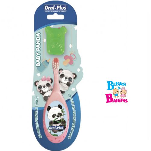 CEPILLO DE DIENTES ORAL PLUS PANDA CON PROCTETOR