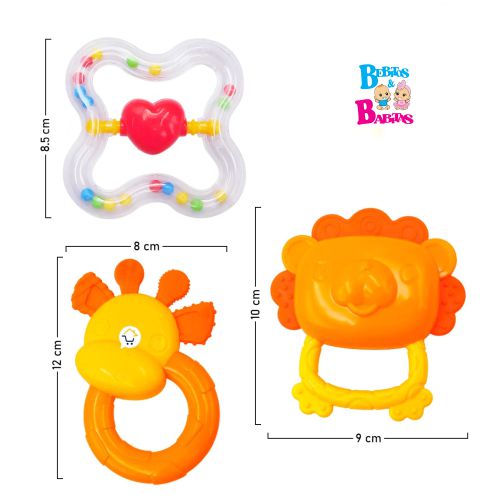 SONAJERO PASTA x3 BABYTOYS 8368A