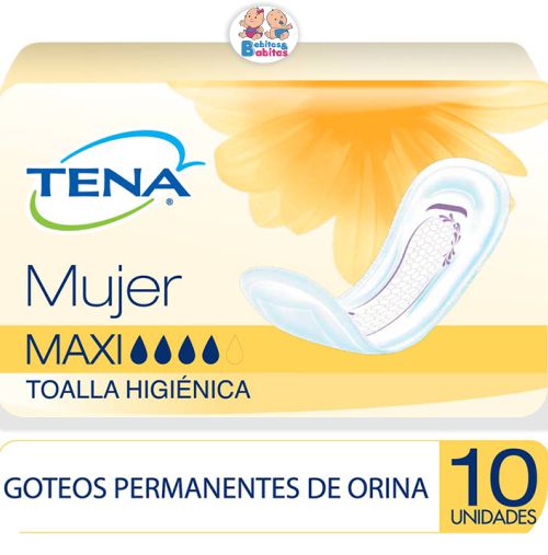 TENA MUJER MAXI x10 unds