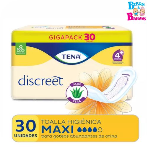 TENA MUJER DISCREET MAXI x30 unds