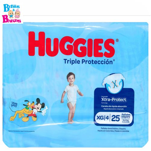 PAÑAL HUGGIES TRIPLE PROTECCION 5/XXG x25 und