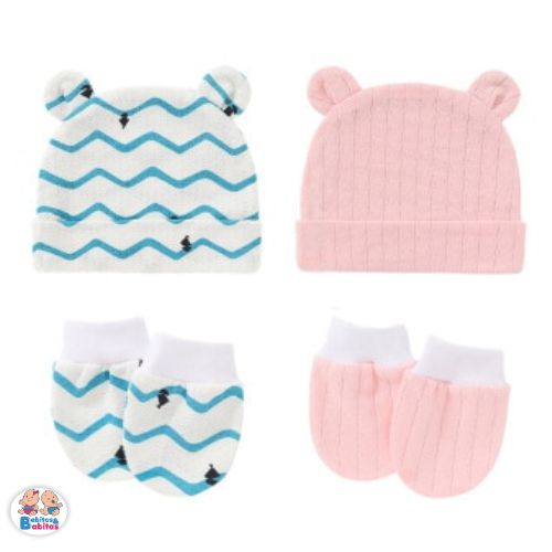 GORRO Y MITON x2 PAOLA