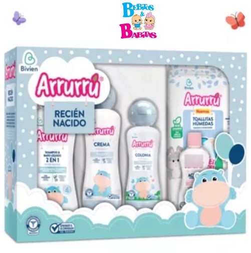 KIT DE ASEO ARRURRU RECIEN NACIDO