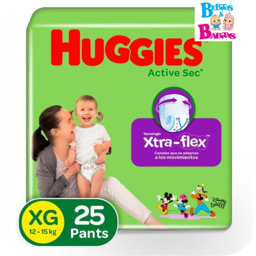 PAÑAL HUGGIES ACT PANTS 4/XG x 30unds