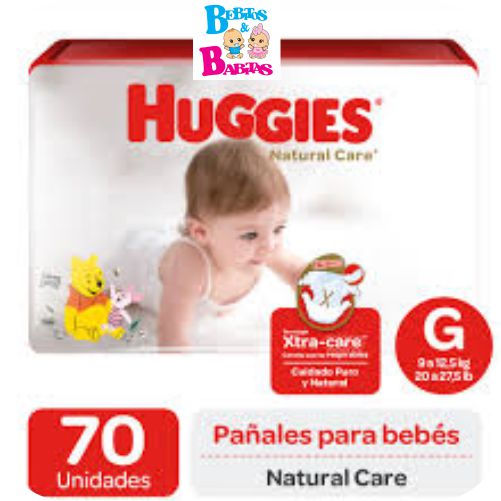 PAÑAL HUGGIES NAT 3/G x70 und