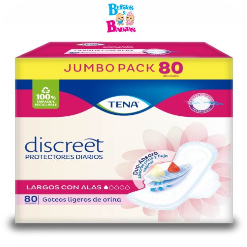 TENA MUJER DISCREET LARGOS x80