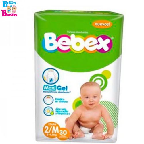 PAÑAL BEBEX 2/M x30 unds