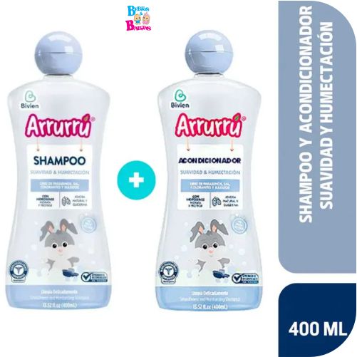 SHAMPOO ARRURRU x400ml SUAVIDAD ACONDICIONADOR SUAVIDAD 400ml
