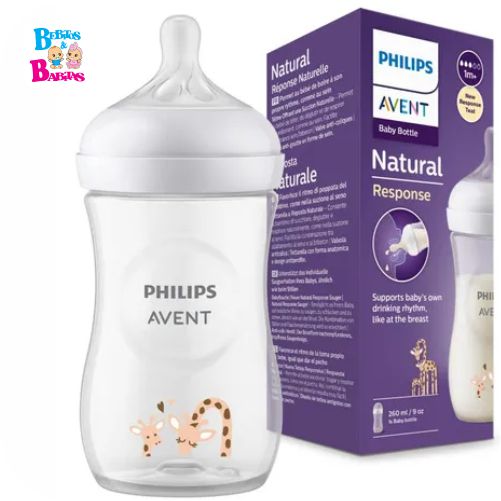 TETERO AVENT 9oz NATURAL REPONSE JIRAFA SCY903/66