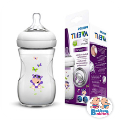 TETERO AVENT 9oz NATURAL HIPOPOTAMO SCF070/22